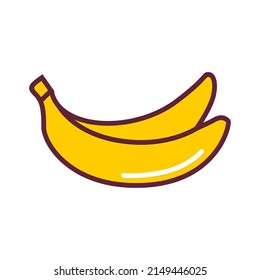 vector design, banana shape illustration