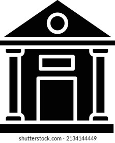 Estilo de icono del banco de diseño de vectores