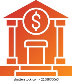 Vektordesign Bank-Symbol-Stil