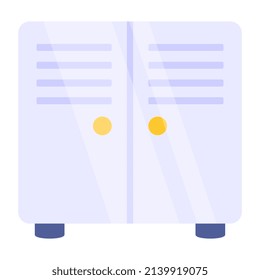 Vector design of bank lockers 

