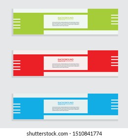 Vector design Banner background .Vector abstract design banner web template.

