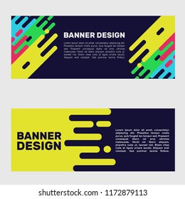 Vector design banner background with colorful colors