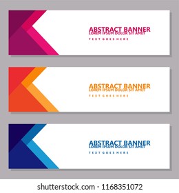 Vector Design Banner Background In Different Colors