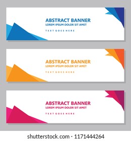 Vector Design Banner Background In Different Colors
