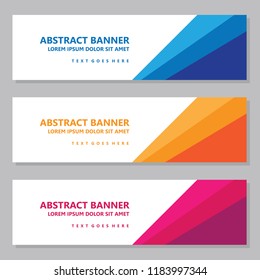 Vector Design Banner Background In Different Colors