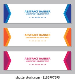 Vector Design Banner Background In Different Colors