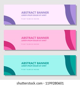 Vector Design Banner Background In Different Colors