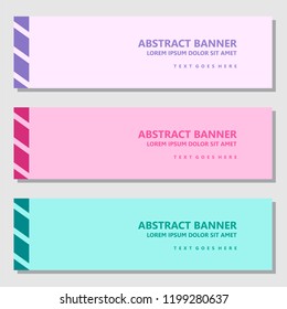 Vector Design Banner Background In Different Colors