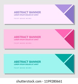 Vector Design Banner Background In Different Colors
