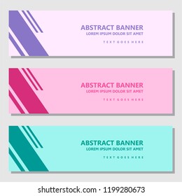 Vector Design Banner Background In Different Colors