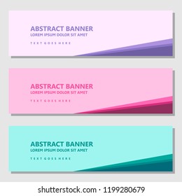 Vector Design Banner Background In Different Colors