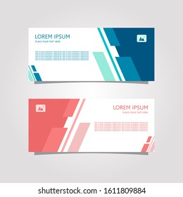 Vector Design Banner Background In Different Colors