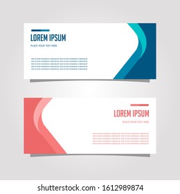 Vector Design Banner Background In Different Colors