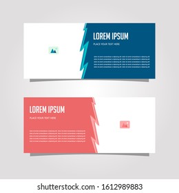 Vector Design Banner Background In Different Colors