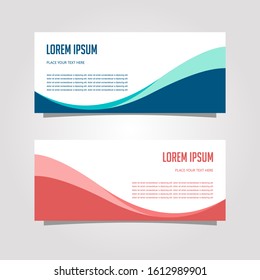 Vector Design Banner Background In Different Colors