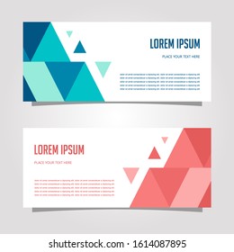 Vector Design Banner Background In Different Colors