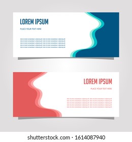 Vector Design Banner Background In Different Colors