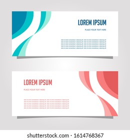 Vector Design Banner Background In Different Colors