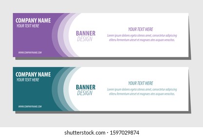 Vector design Banner background Eps 10. Simple Design