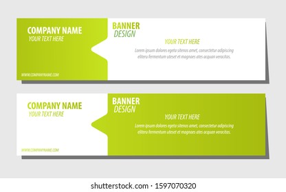 Vector design Banner background Eps 10. Green color