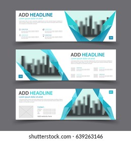 Vector design Banner background, infographics elements, blue template, polygon, flyer