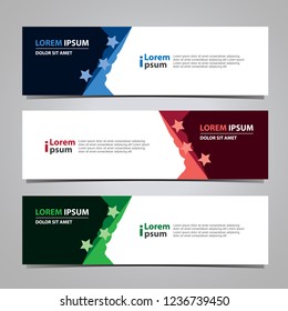 Vector design Banner background modern.Web template