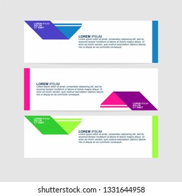 Vector design Banner background.  Modern template design - Vector 