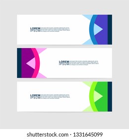 Vector design Banner background.  Modern template design - Vector 