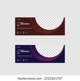 Plantilla de Anuncio de diseño de Vector de fondo de Web moderno. 