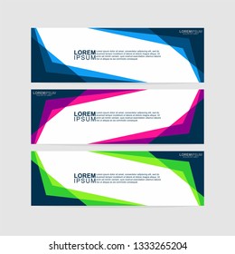Vector design Banner background template. Vector abstract web banner design template. - Vector 