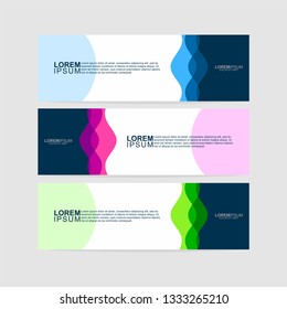 Vector design Banner background template. Vector abstract web banner design template. - Vector 