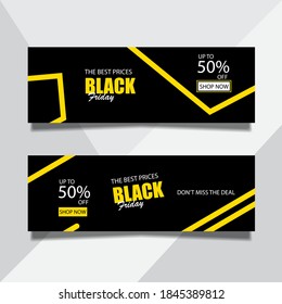 Vector design banner background template
black friday