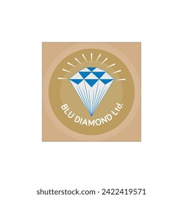 Diseño de vectores Banner blu diamante ltd