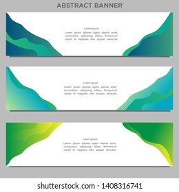 Vector design Banner gradient backgrounds