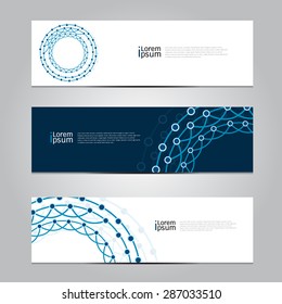 Vector design Banner network technology  background.