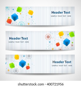Vector design Banner network technology background. illustration EPS10