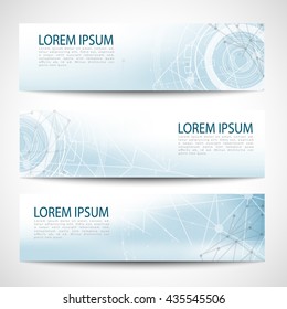 Vector design Banner network technology background. illustration EPS10