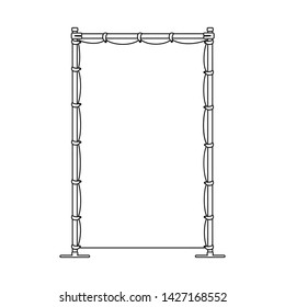 Vector design of banner and screen sign. Collection of banner and wall vector icon for stock.