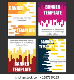 Vector Design Banner Set Collection Illustration . Abstract Modern Design Vector Template