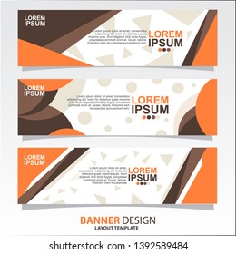 
Vector Design banner set of three. Collection busines modern abstracts template. - Vector