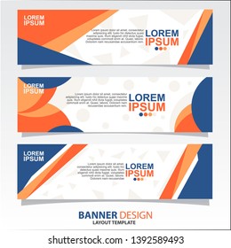 
Vector Design banner set of three. Collection busines modern abstracts template. - Vector