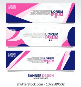 
Vector Design banner set of three. Collection busines modern abstracts template. - Vector