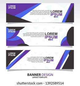 
Vector Design banner set of three. Collection busines modern abstracts template. - Vector