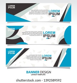 
Vector Design banner set of three. Collection busines modern abstracts template. - Vector