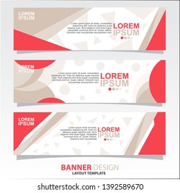 
Vector Design banner set of three. Collection busines modern abstracts template. - Vector