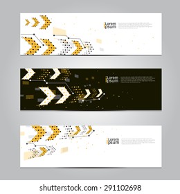 Vector design Banner technology background. illustration EPS10