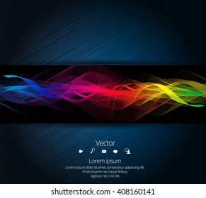 Vector design Banner technology background
