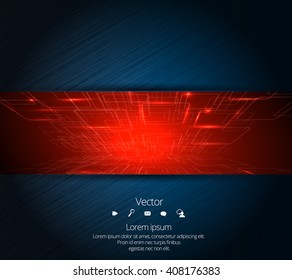 Vector design Banner technology background