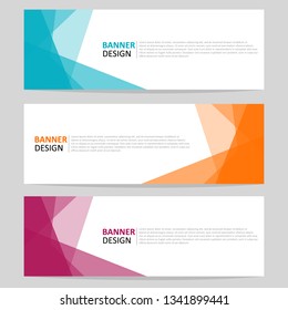 Vector design banner template. Banner background. Modern design template.