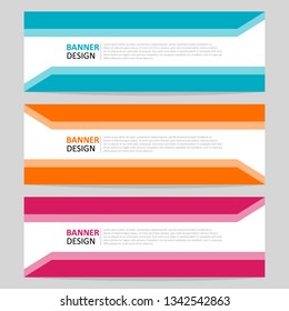 Vector design banner template. Banner background. Modern design template.